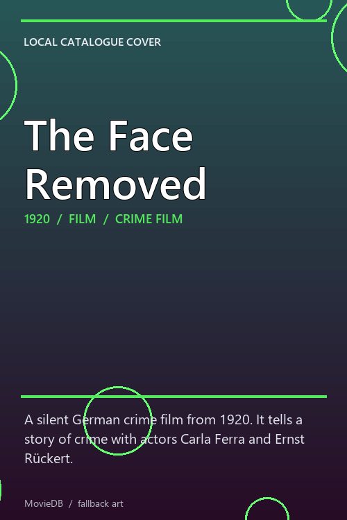 The Face Removed poster