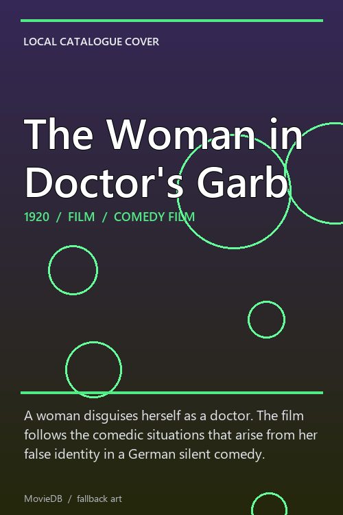 The Woman in Doctor's Garb poster