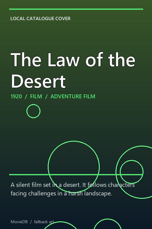 The Law of the Desert poster