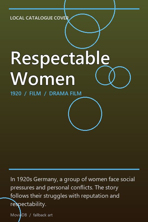 Respectable Women poster