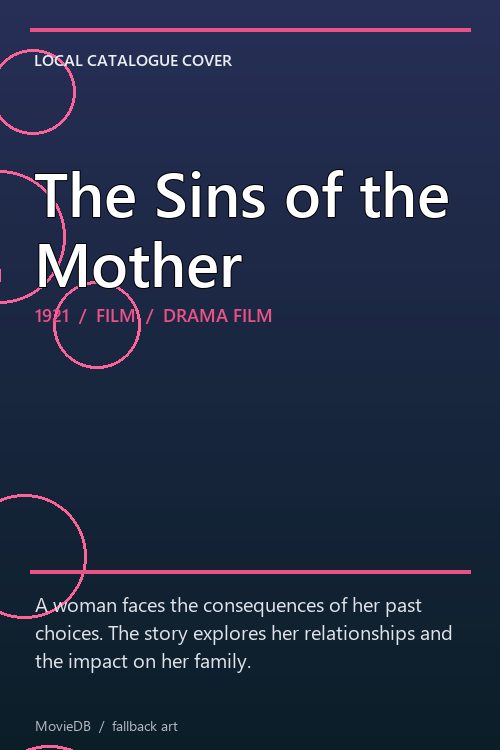 The Sins of the Mother poster