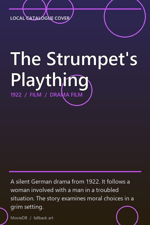 The Strumpet's Plaything poster