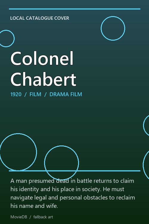 Colonel Chabert poster