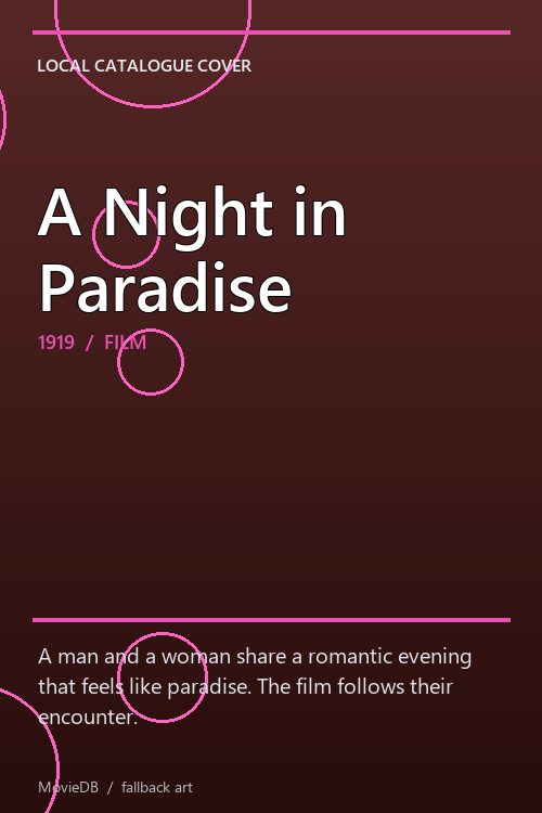 A Night in Paradise poster