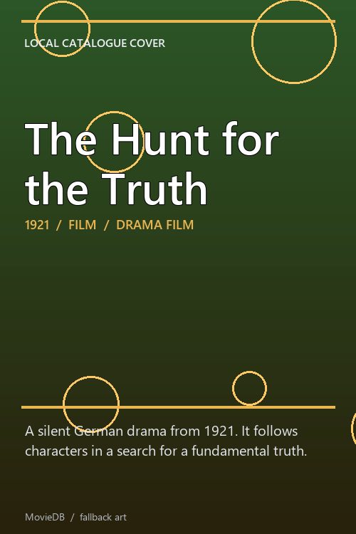 The Hunt for the Truth poster