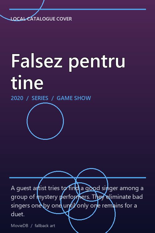 Falsez pentru tine poster