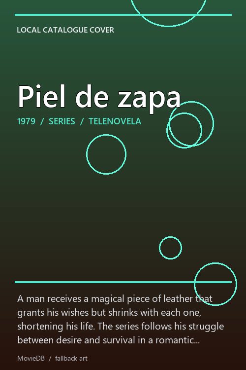 Piel de zapa poster