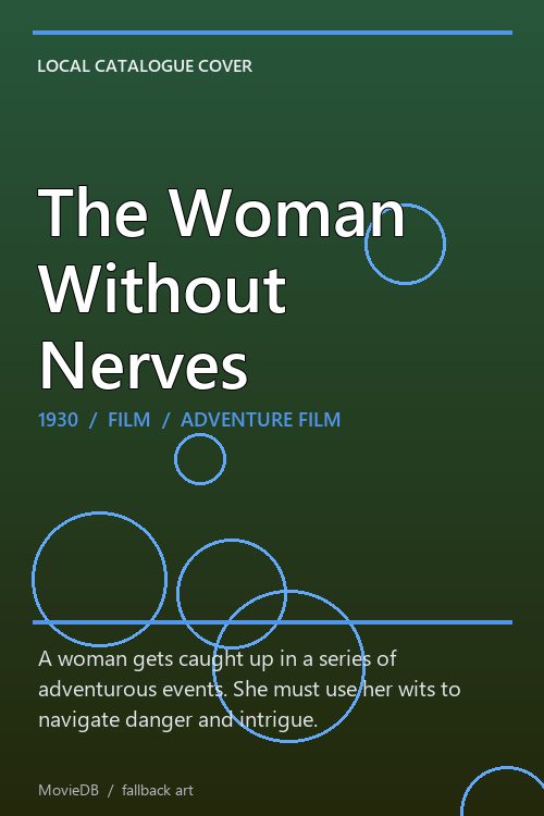 The Woman Without Nerves poster