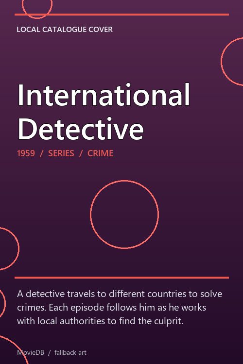 International Detective poster