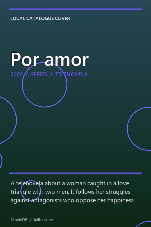 Por amor poster