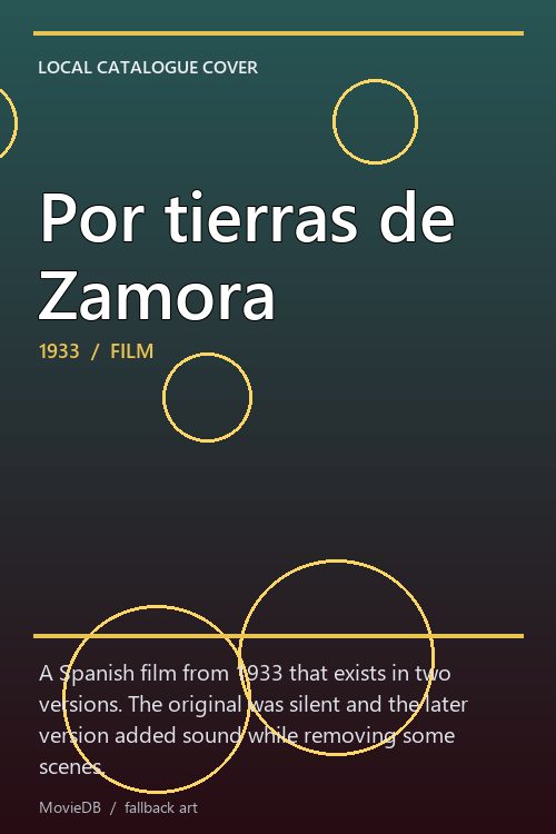 Por tierras de Zamora poster