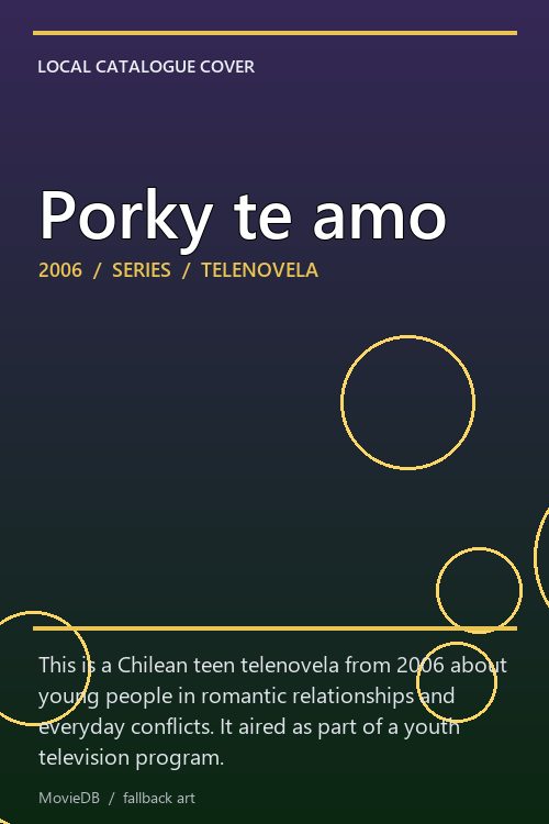 Porky te amo poster