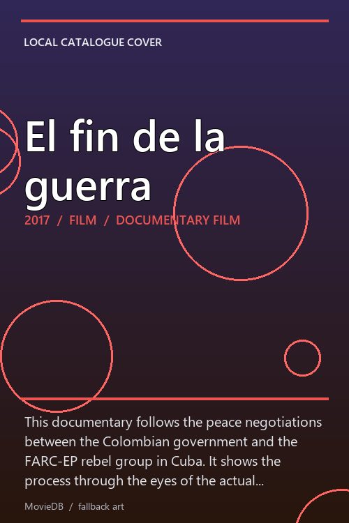 El fin de la guerra poster