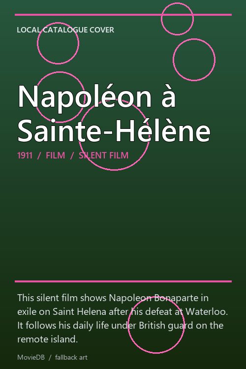 Napoléon à Sainte-Hélène poster