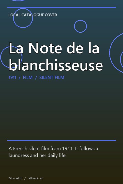 La Note de la blanchisseuse poster
