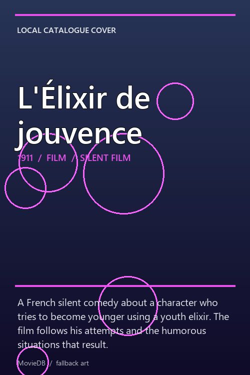L'Élixir de jouvence poster