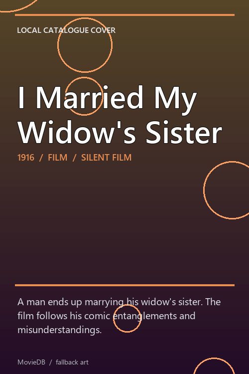 I Married My Widow's Sister poster