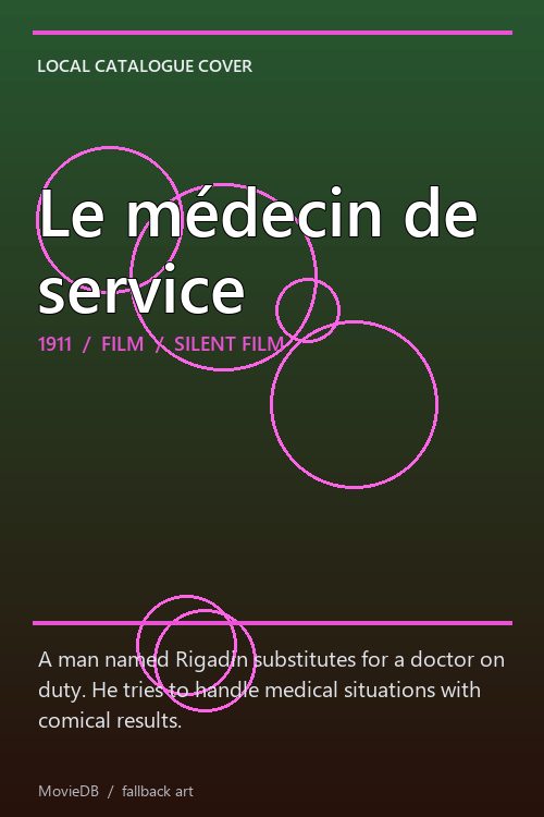 Le médecin de service poster