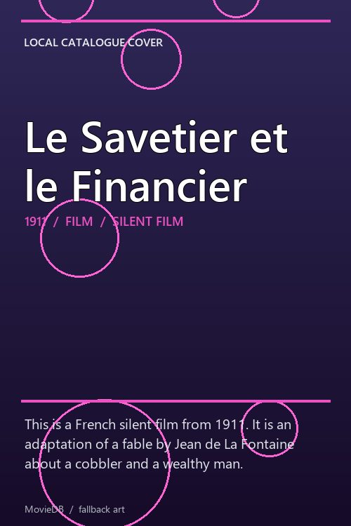 Le Savetier et le Financier poster