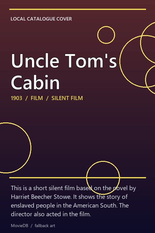 Uncle Tom's Cabin poster