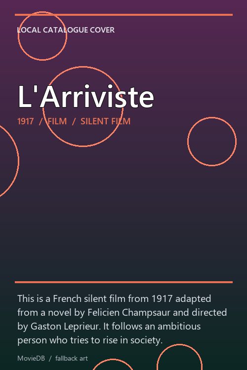 L'Arriviste poster