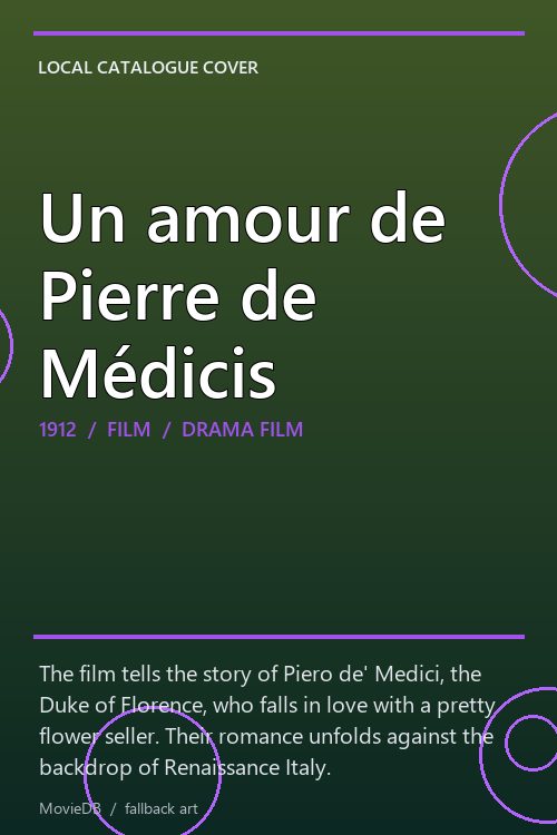 Un amour de Pierre de Médicis poster