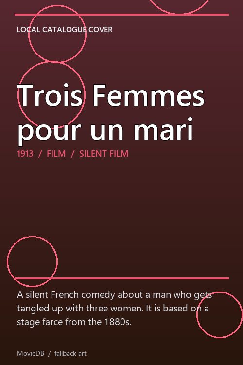 Trois Femmes pour un mari poster