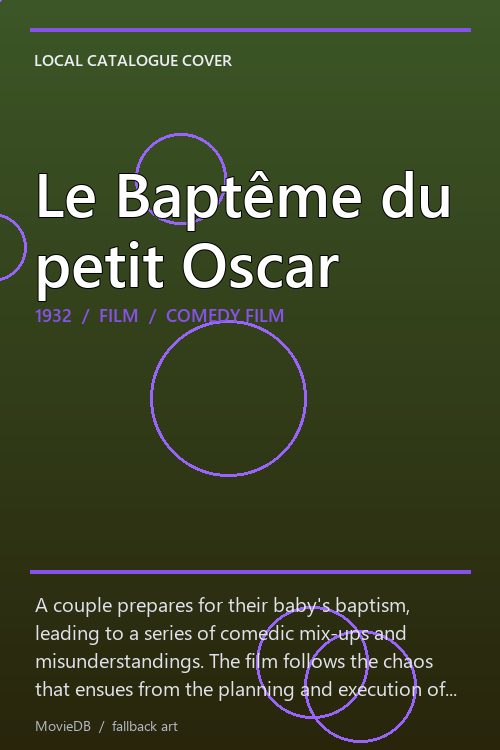 Le Baptême du petit Oscar poster