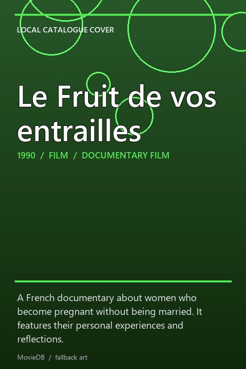 Le Fruit de vos entrailles poster