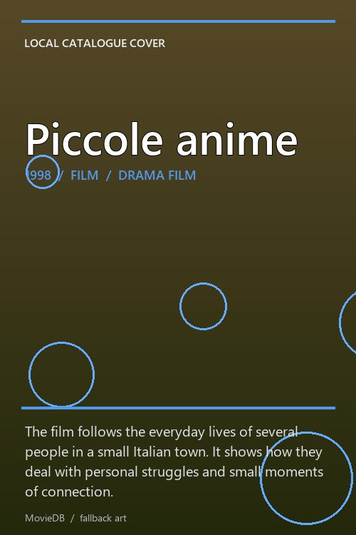 Piccole anime poster