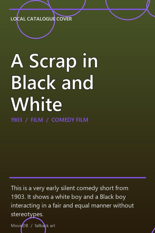 A Scrap in Black and White poster