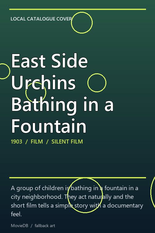 East Side Urchins Bathing in a Fountain poster