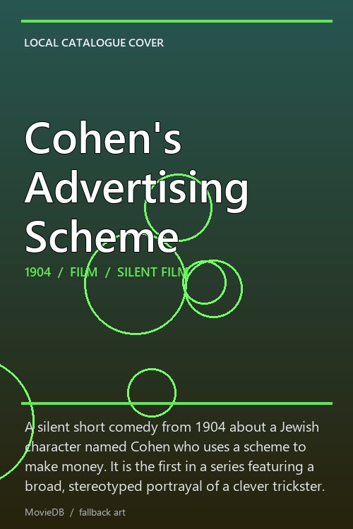 Cohen's Advertising Scheme poster