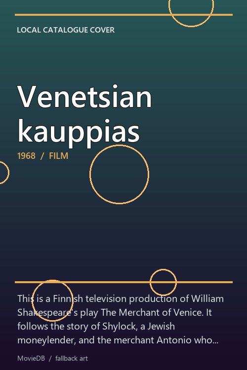 Venetsian kauppias poster