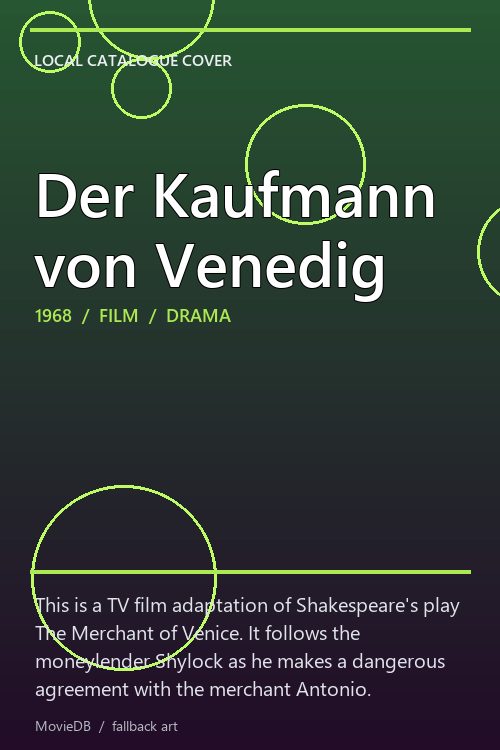 Der Kaufmann von Venedig poster