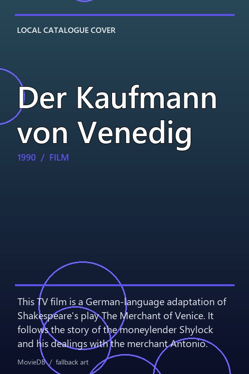 Der Kaufmann von Venedig poster