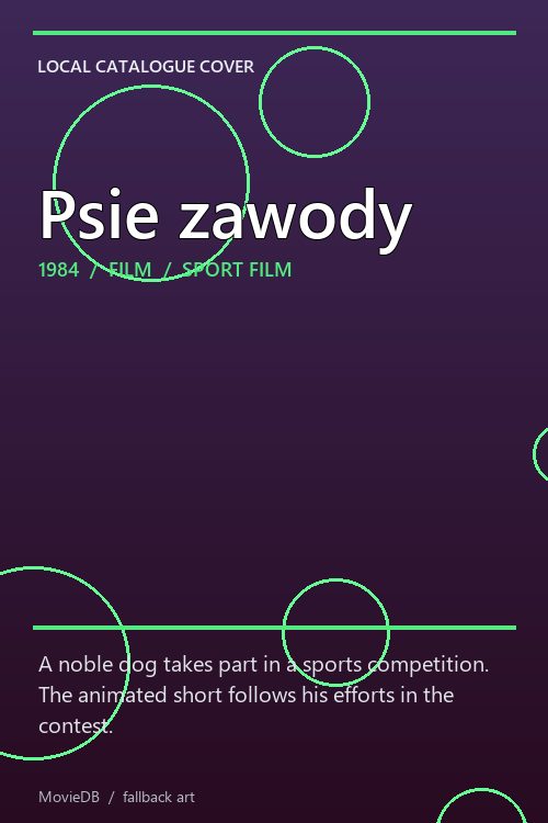 Psie zawody poster