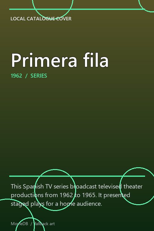 Primera fila poster