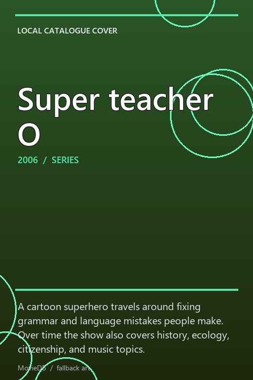 Super teacher O poster