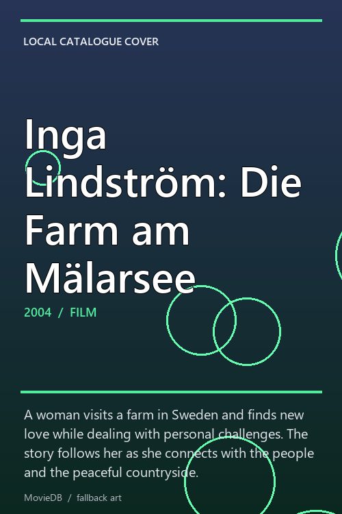 Inga Lindström: Die Farm am Mälarsee poster