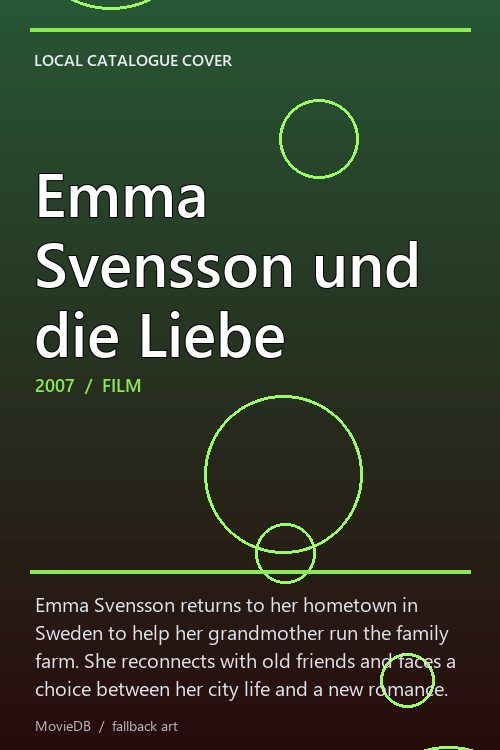Emma Svensson und die Liebe poster