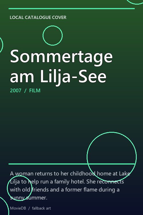 Sommertage am Lilja-See poster