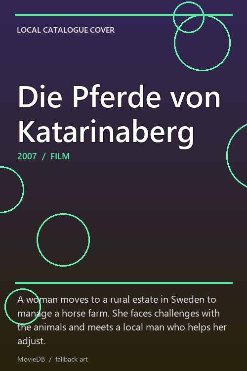 Die Pferde von Katarinaberg poster