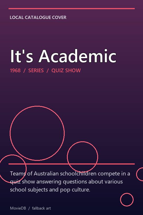 It's Academic poster