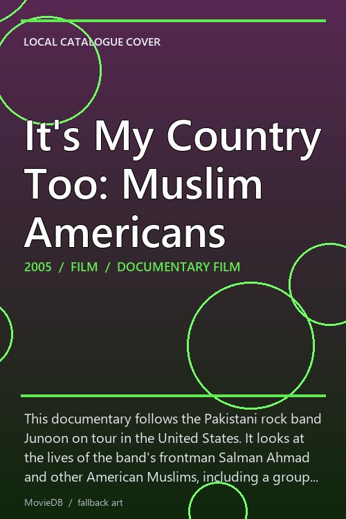 It's My Country Too: Muslim Americans poster