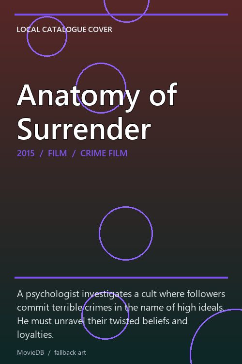 Anatomy of Surrender poster