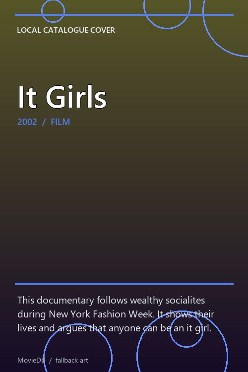 It Girls poster