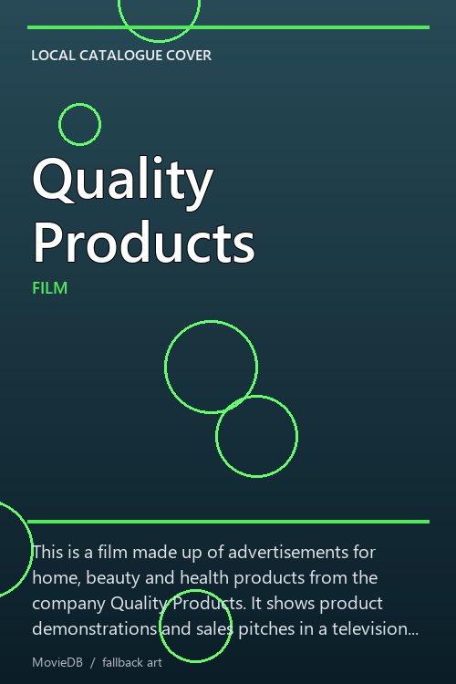 Quality Products poster