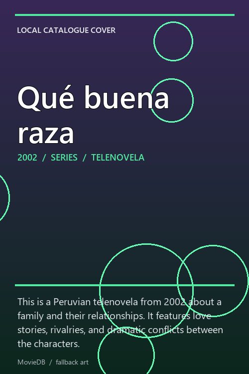Qué buena raza poster