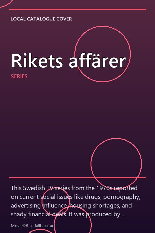 Rikets affärer poster